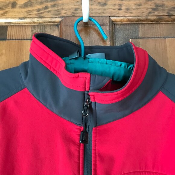 NordicTrack Red w/Dark Gray Zip-Up Fleece Lined Jacket X-Large - Picture 3 of 13